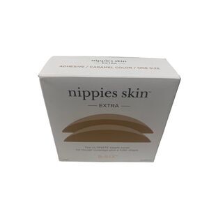 B-Six Nipples Skin Extra Adhesive Caramel Color One Size New Open Box